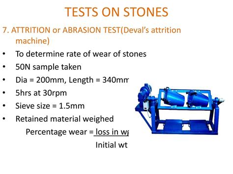 stone attrition test